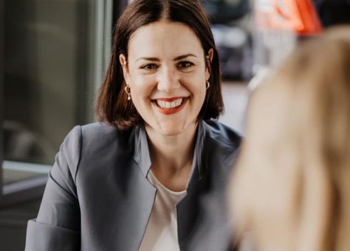 Portrait of a woman in an office